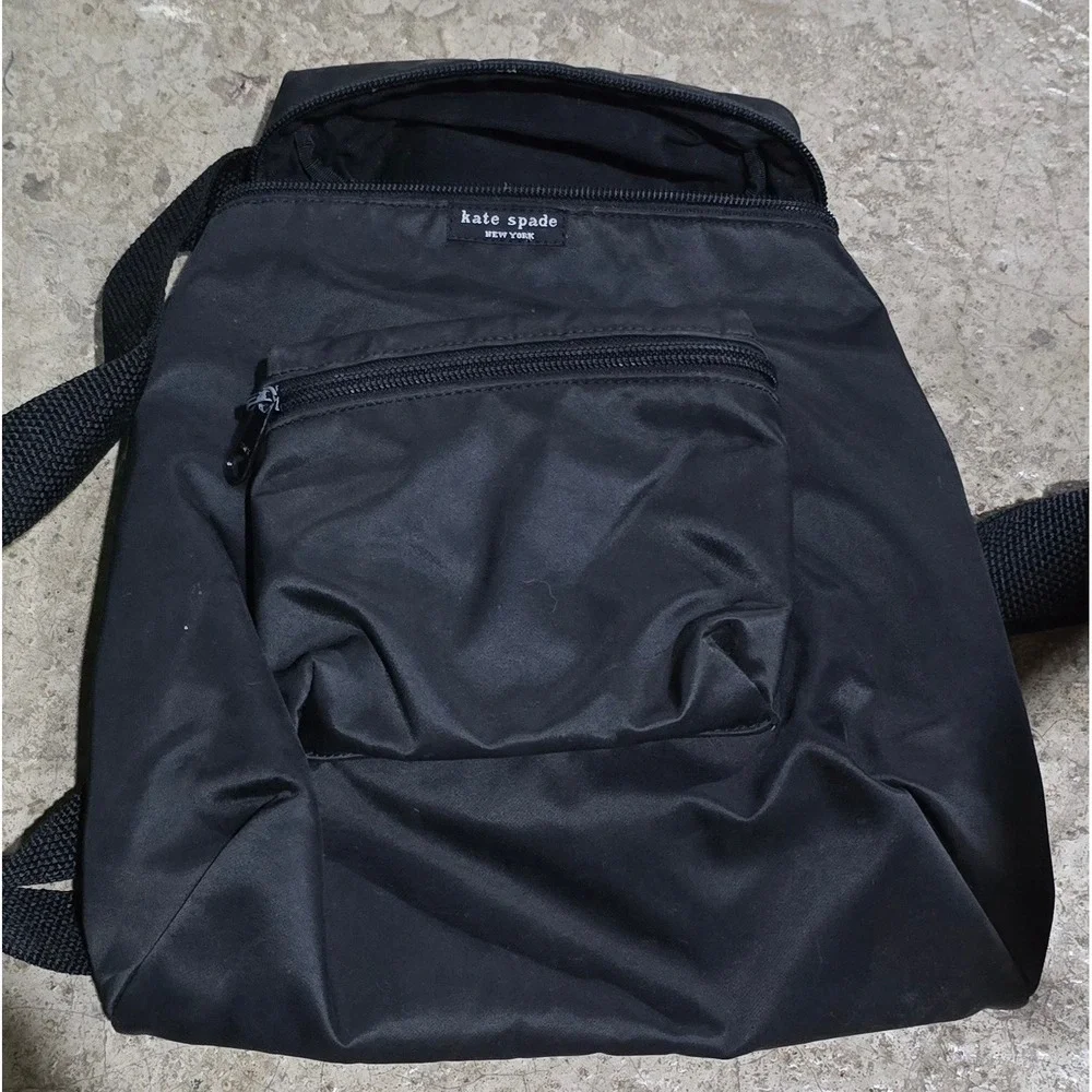 Kate Spade New York Black Nylon Everyday Small Backpack Travel Commuter Bag